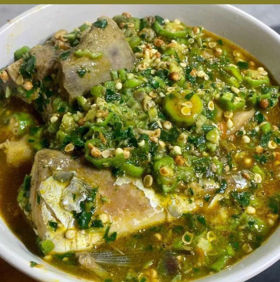 White Okra Soup (Semo/Eba)